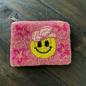 Beaded coin pouch
